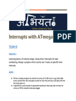 Interrupts With Atmega 2560: Team D