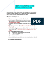 Worksheets For Writing Cover Letter/Application Letter: Okay, Here The Things To Do