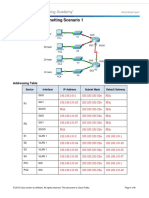 8.1.4.7 Packet Tracer - Subnetting Scenario 1