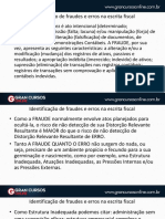 Identificação de fraudes e erros na escrita fiscal