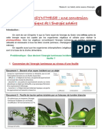 La Photosynthese