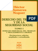 Derecho Del Trabajo y de La Seguridad Social. Tomo I - Hector Humeres PDF