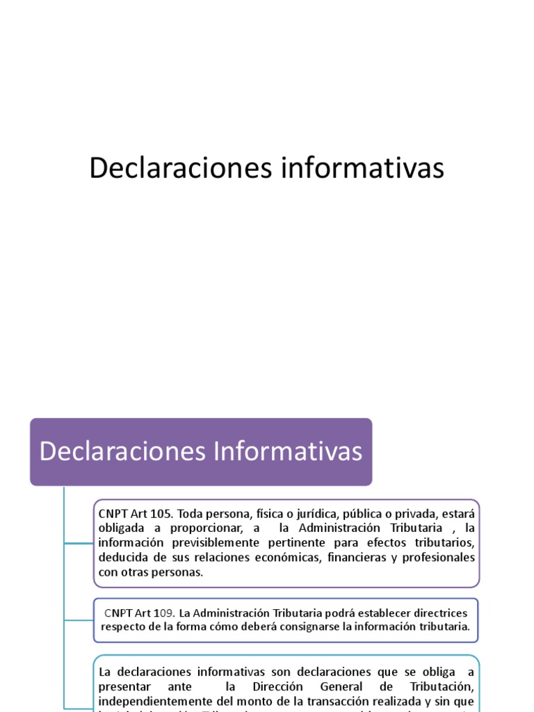 Declaraciones Informativas | Descargar gratis PDF | Tarjeta de débito ...