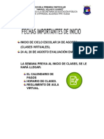 Informacion Fechas Primaria Plataforma 090820