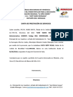 Carta de Prestacion de Servicios