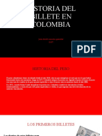 Historia Del Billete Colombia
