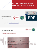 Defectos y discontinuidades superficiales en la soldadura