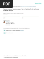 Nonparametric Hypotheses and Rank Statistics For Unbalanced Factorial Designs