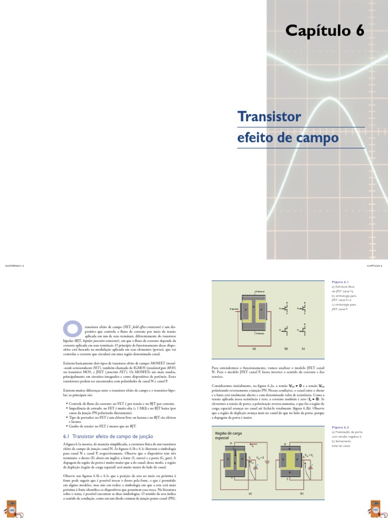 Transistor Efeito de Campo PDF PDF MOSFET Eletricidade