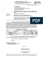 INFORME Nº034-2020- REQUERIMIENTO PARA VERIFICACION DE CAMPO LIQUEDACION DE OFICIO