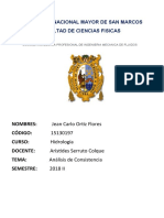 Analisis de Consistencia de La Informacion Hidrometeorologica