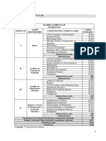 Estrutura Curricular e Planos de Ensino