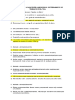 Gabarito Questionário Avaliação Trabalho em Altura