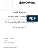 Assessment 2: Health & Safety Working With Children at Risk