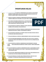 Peraturan Kelas & Nilai Murni