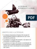 Actividad para Intertextualidad