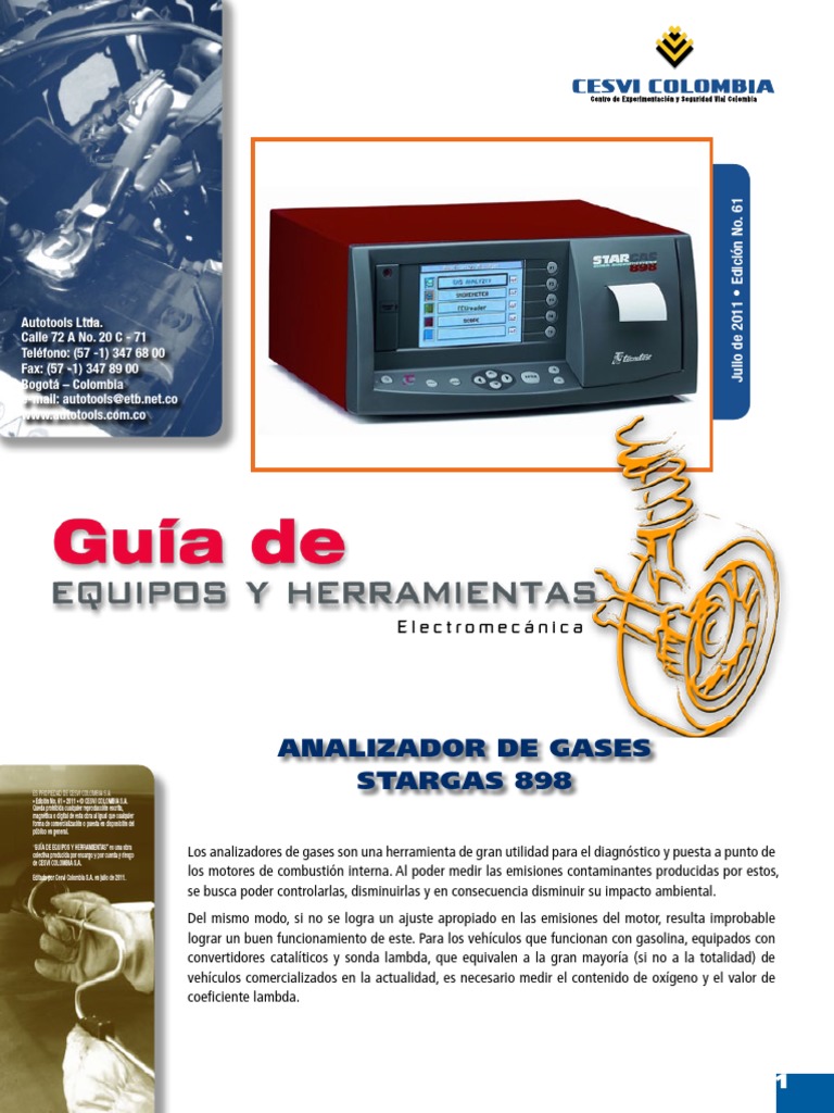 ANALIZADOR DE GASES AUTOMOTRIZ MET 6.1