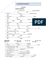 Les Adjectifs Possessifs - Exercices