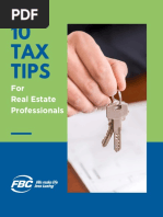 10 TAX Tips: For Real Estate Professionals