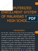 Computerized Enrolment System of Malansad Nuevo High School