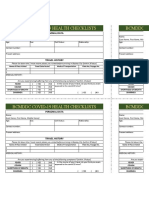 BCMDDC Covid-19 Health Checklists