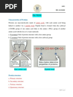 Characteristics of Proteins