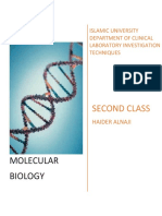 Molecular Biology: Second Class