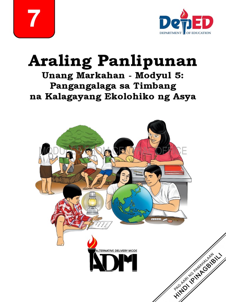 Ap7 Q1 Mod5 Pangangalaga Sa Timabang Na Kalagayang Ekolohiyo Ng Asya Final07242020 Pdf
