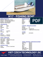 H17 - FI SHI NG Boat: General Descri PTI ON Onboard Faci LI TI ES