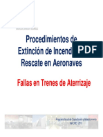 Procedimiento de Extinción de Incendios y Rescate en Aeronaves, 3 Parte