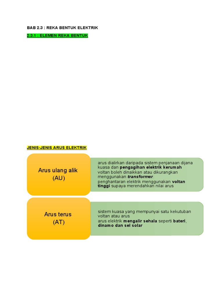 T2 Bab 2 3 Elektrik Pdf