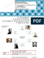 ENTORNO SOCIOCULTURAL y FAM, SOCIALIZACIÓN Y EDUC