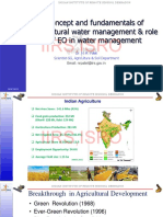 Agricultural Water Management with EO