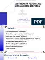 Remote Sensing of Regional Crop Evapotranspiration Estimation