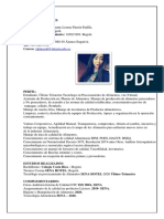 Curriculum Tecnologo Procesamiento de Alimentos PDF