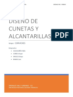 Diseño de Cunetas y Alcantarillas