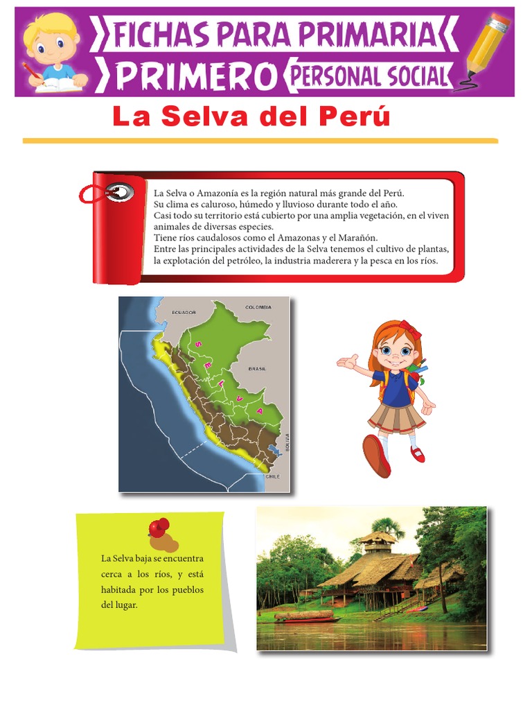 La Selva Peruana para Niños | PDF | Selva amazónica | Selva