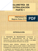 Volumetría de neutralización acuosa guía