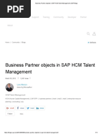 Business Partner Objects in SAP HCM Talent Management - SAP Blogs