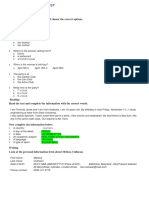 Openmind 1 Unit 1 Skills Test PDF