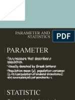 Parameter and Statistics: By: Bryan Ivan A. Bautista Meryl Rose Lineses Zelian Mikaela Librada