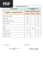 6 Waste Segregation List