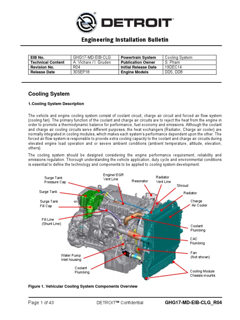 Engineering Installation Bulletin: Cooling System | PDF | Radiator ...