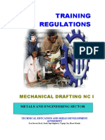 Mechanical Drafting Training Regulations