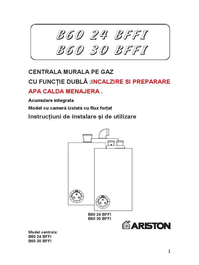 Ariston B60 24bffi - B60 30 Bffi | PDF
