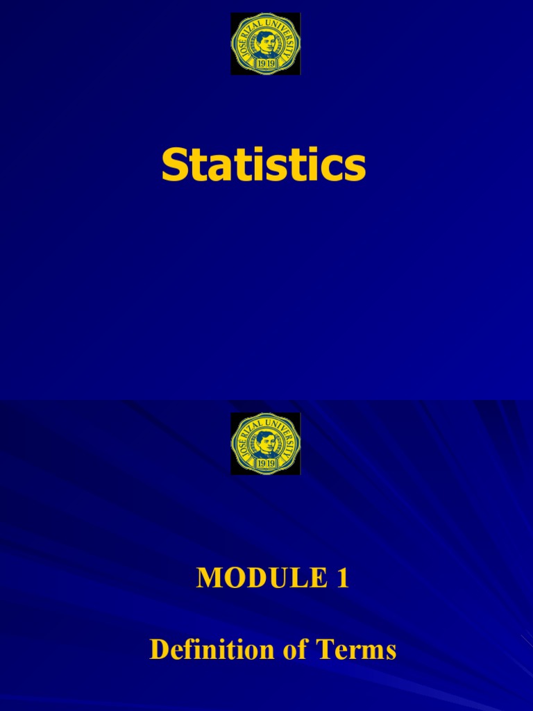 Module 1 | PDF | Level Of Measurement | Statistics