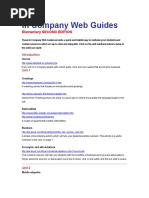 In Company Web Guides: Elementary SECOND EDITION