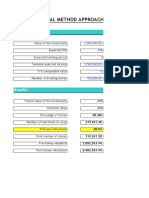 Venture Capital Method Approach: Data Inputs