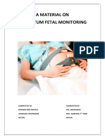 Intrapartum Fetal Monitoring