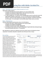 PDF Files - Reducing Size With Adobe Acrobat Pro